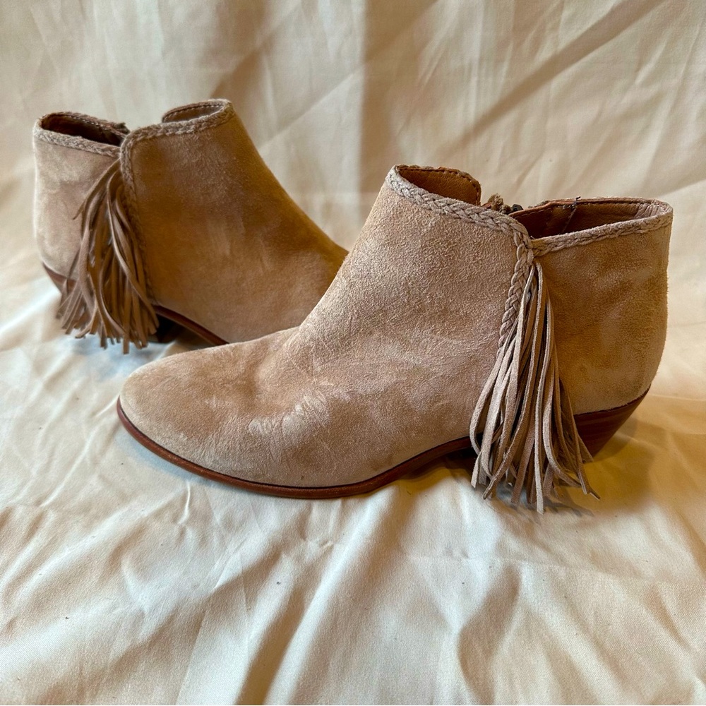 Sam Edelman paige fringe ankle boots